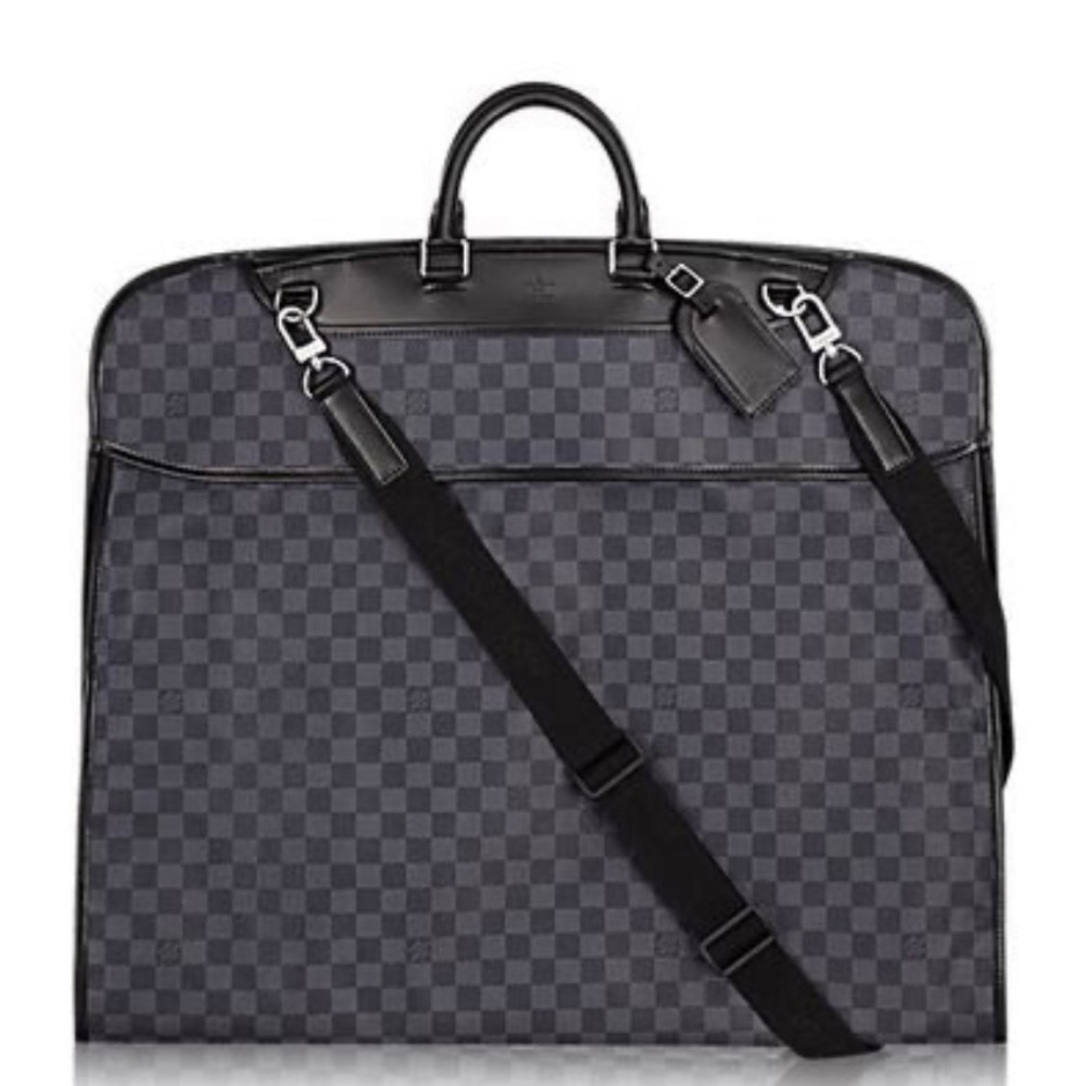 Louis Vuitton Damier Graphite Garment Bag with Black Strap